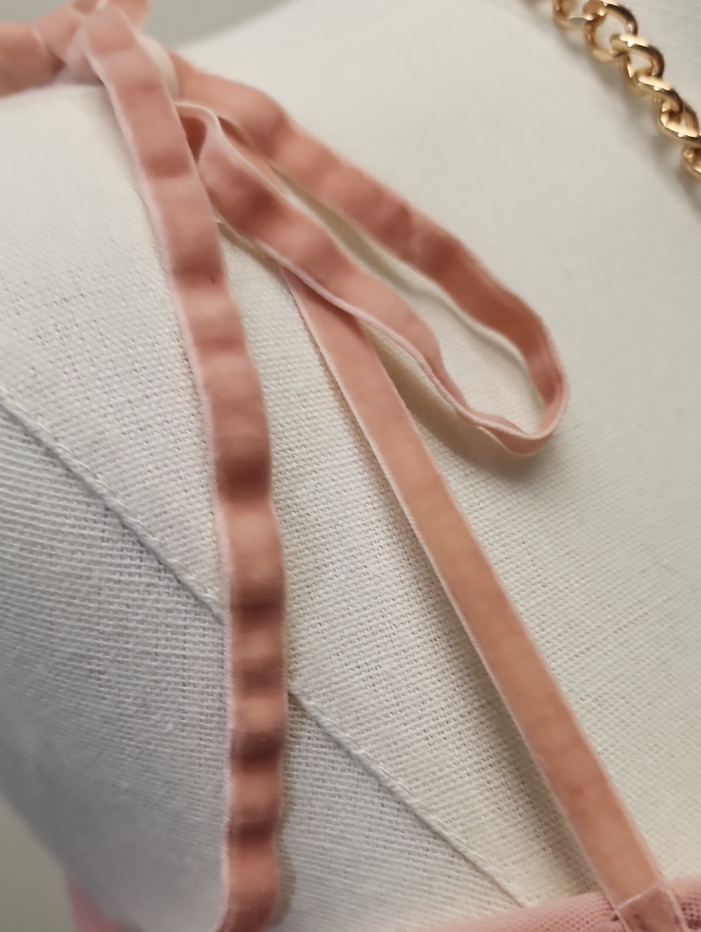 Blue Blush Pink Ruched Tie Shoulder Mini Dress Size Medium - Picture 8 of 11